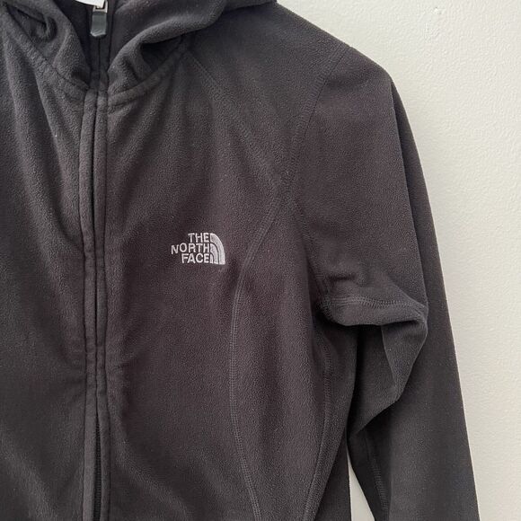 The‎ North Face Full Zip Hoodie Womens Size XS Ruched Pockets Black - Picture 4 of 13